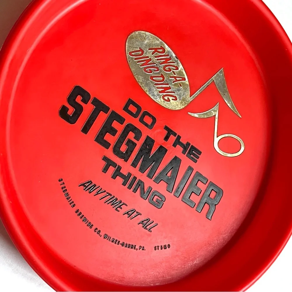 Vintage Tray Stegmaier Beer Mid Century Bar Cocktail Tray MCM Humor Man Cave